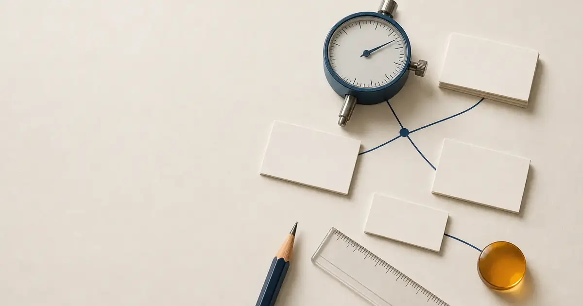 An editorial still life about measuring an agent system