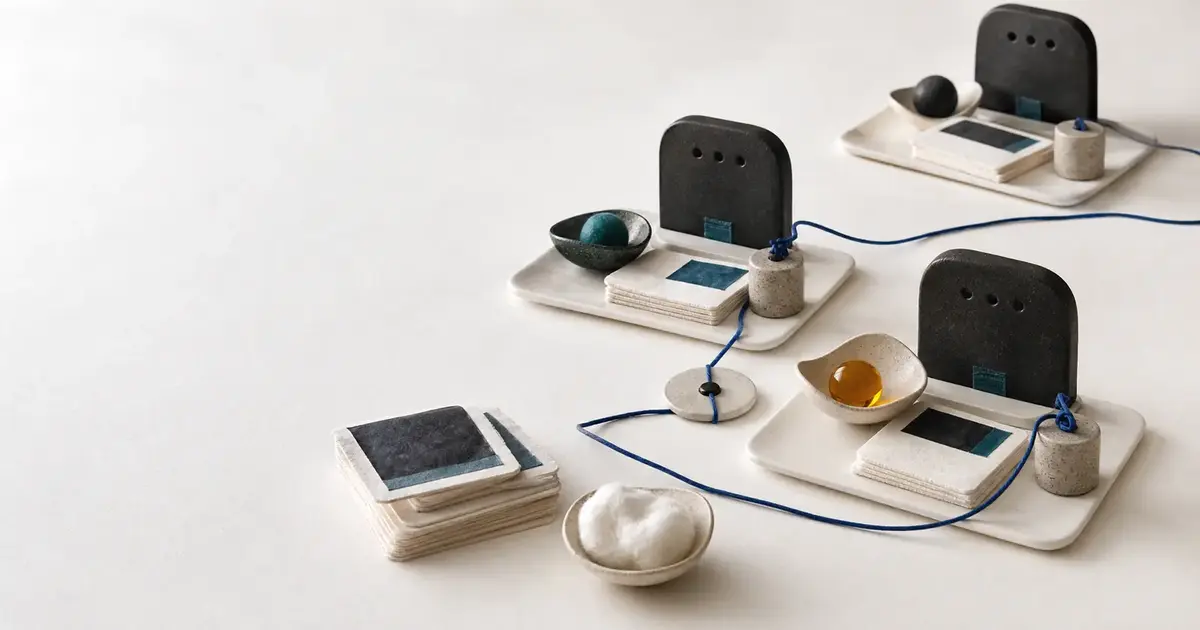 An editorial still life about operators running services on a network